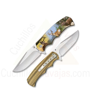 Albainox Madera 3D Impression Single Blade Knife