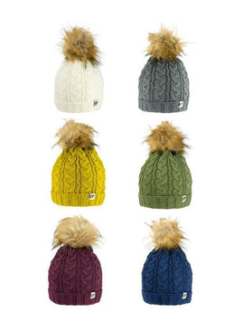 Jack Pyke Ladies Cable Knit Bobble Hat