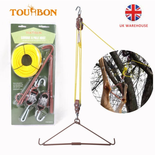 Rugged Gear Gambrel and Pulley Hoist Border Guns and Tackle