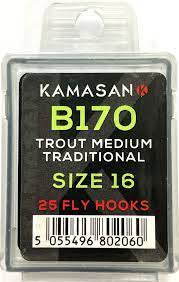 Kamasan B170 Medium Trout Hooks 25pc