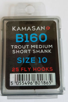 Kamasan B160 Medium Short Shank Hooks 25pc