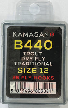 Kamasan B440 Traditional Dry Fly Hooks 25pc