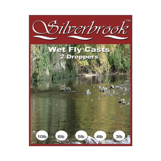 Silverbrook 12ft Monofilament Tapered Wet Fly Cast