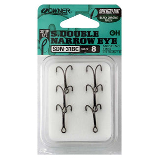 Owner SDN-31BC S. Double Narrow Eye Tube Hooks