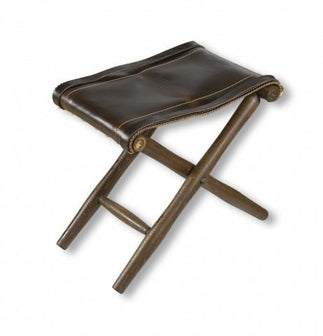 Children's Folding Wooden/Leather Stool