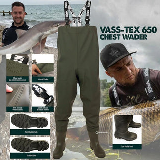 Vass-Tex PVC Bootfoot Waders with Studs
