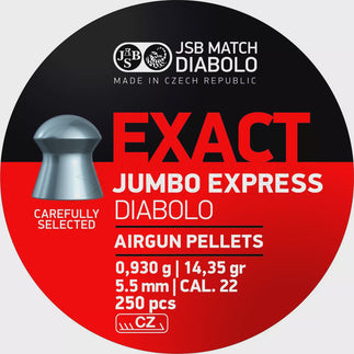 JSB Match Diabolo EXACT Jumbo Express .22 Airgun Pellets