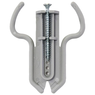 Fischer Plastic Grey Trophy/Skull Clamps for Trophy Boards