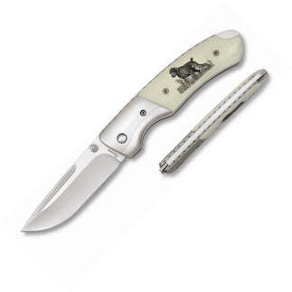 Albainox Navaja Hunting Dog Locking Knife